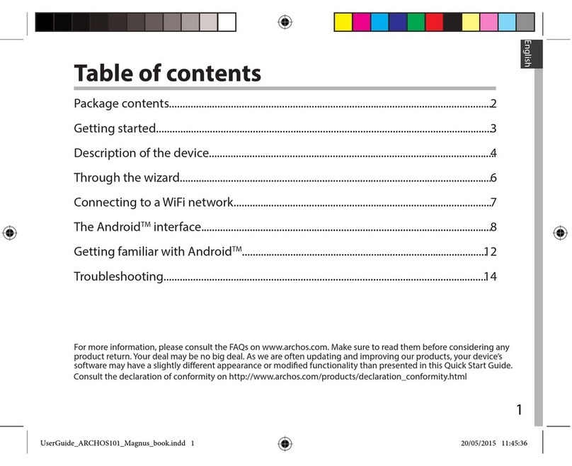 Archos 101 Magnus User manual