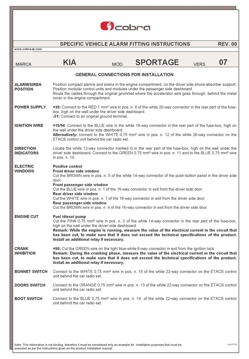 Cobra 3800 Series User manual