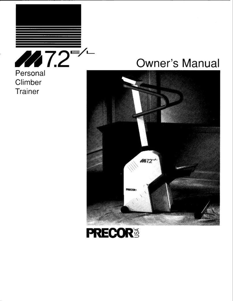 Precor 7.2 E/L stepper/Climber User manual