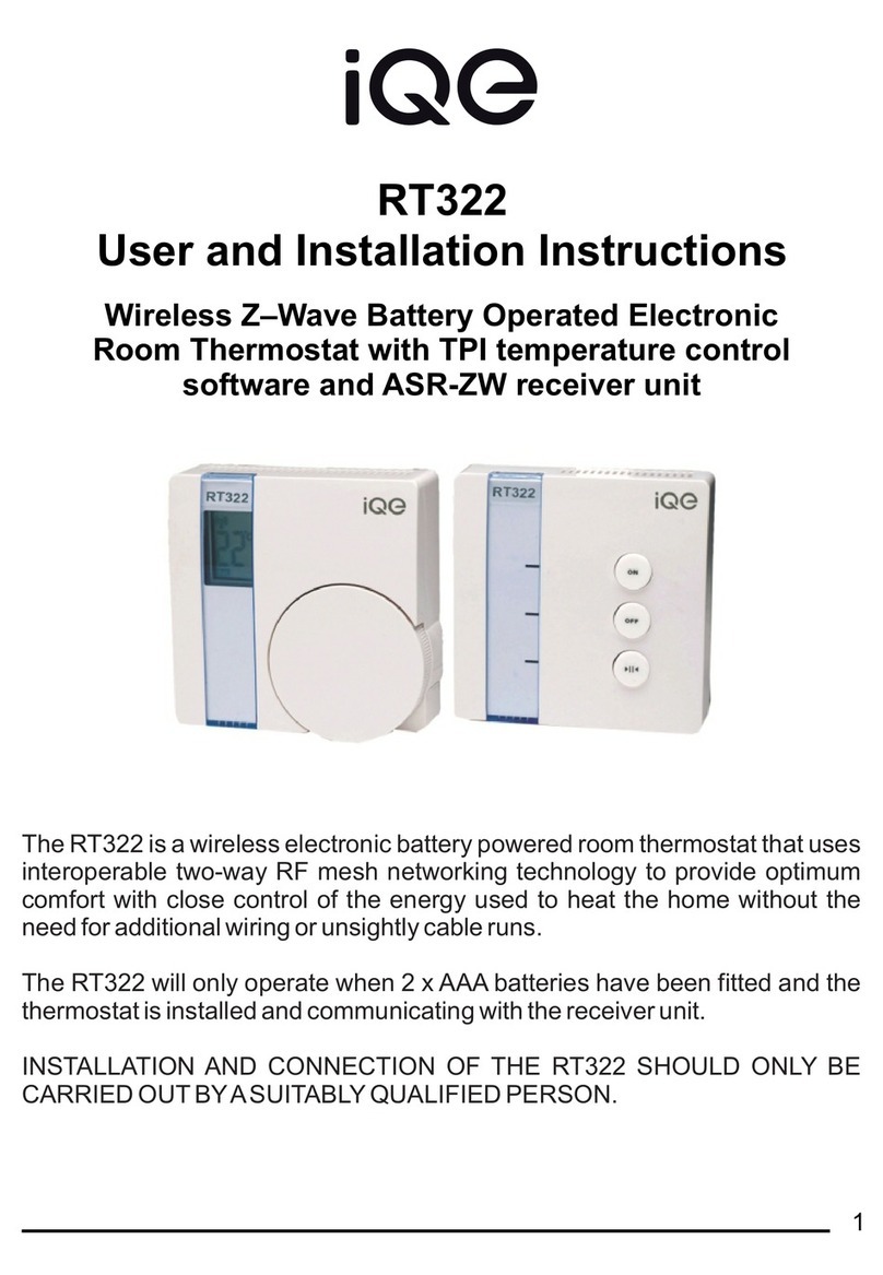 iQe RT322 User and installation instructions