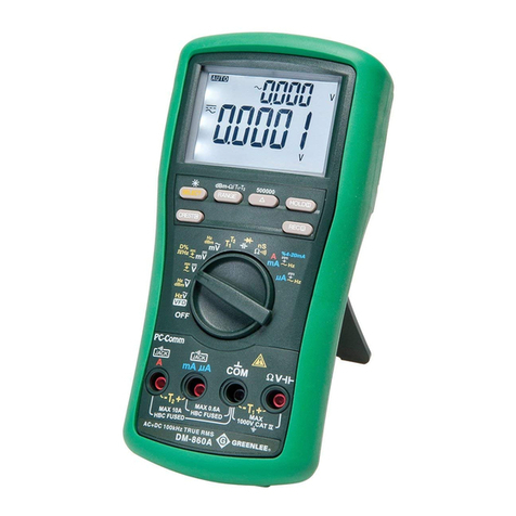 Greenlee DM-860A User manual