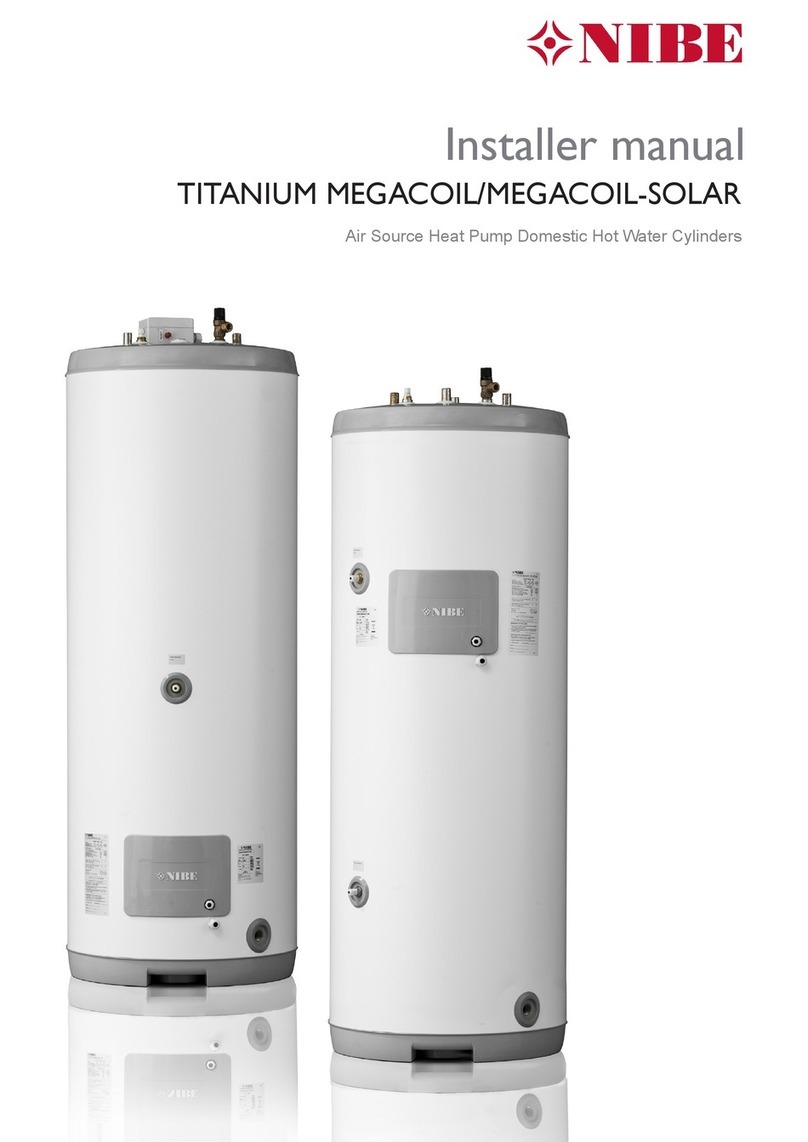Nibe TITANIUM MEGACOIL 160L Installer manual