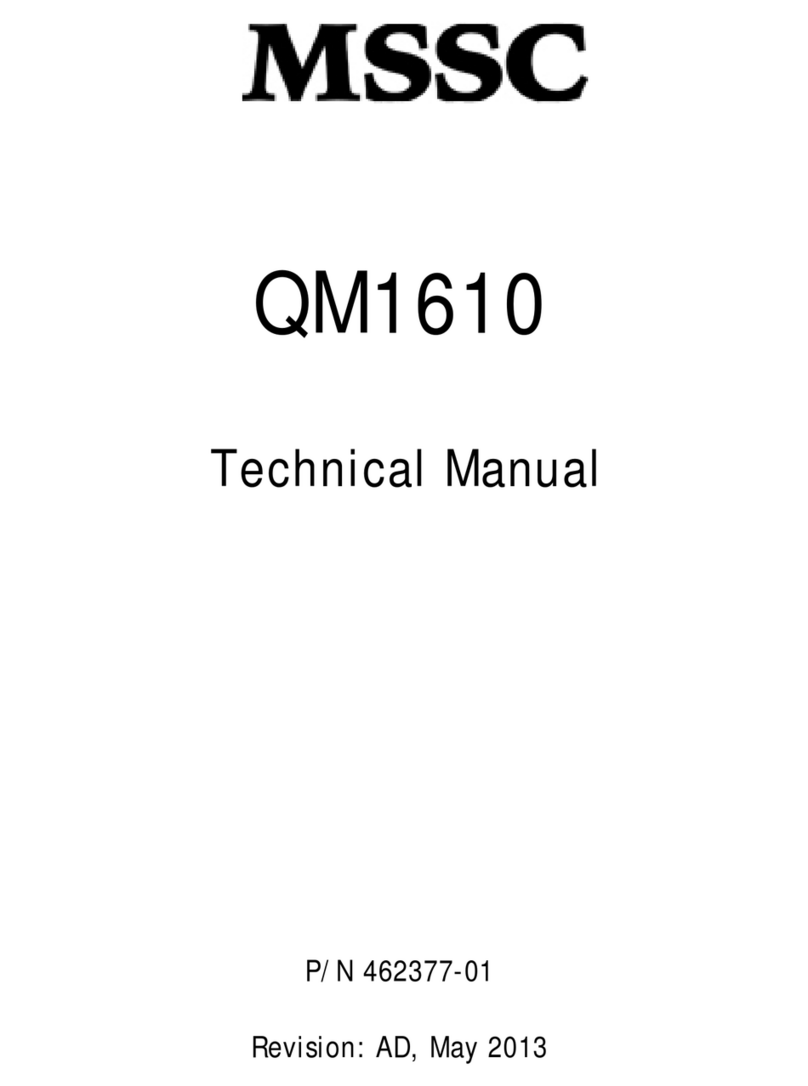 MSSC QM1610 User manual MSSC QM1610 User manual