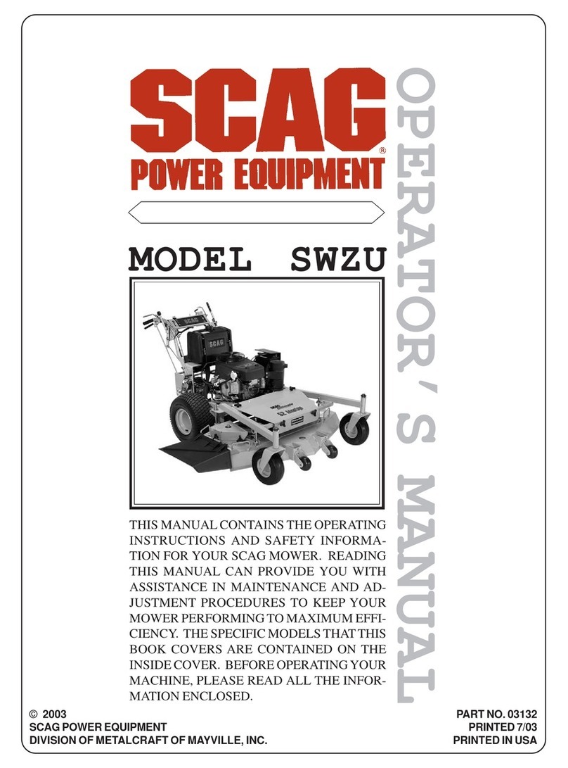 Scag Power Equipment SWZU36A-15KA Operator's manual Scag Power Equipment SWZU36A-15KA Operator's manual