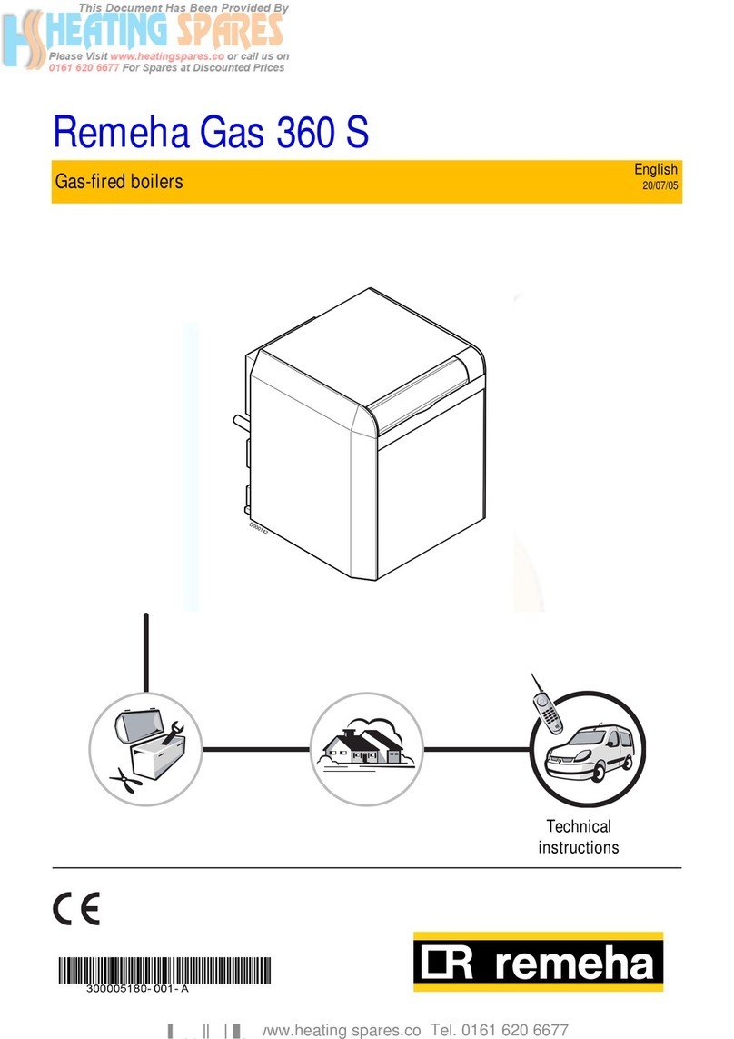 REMEHA GAS 360 S manual