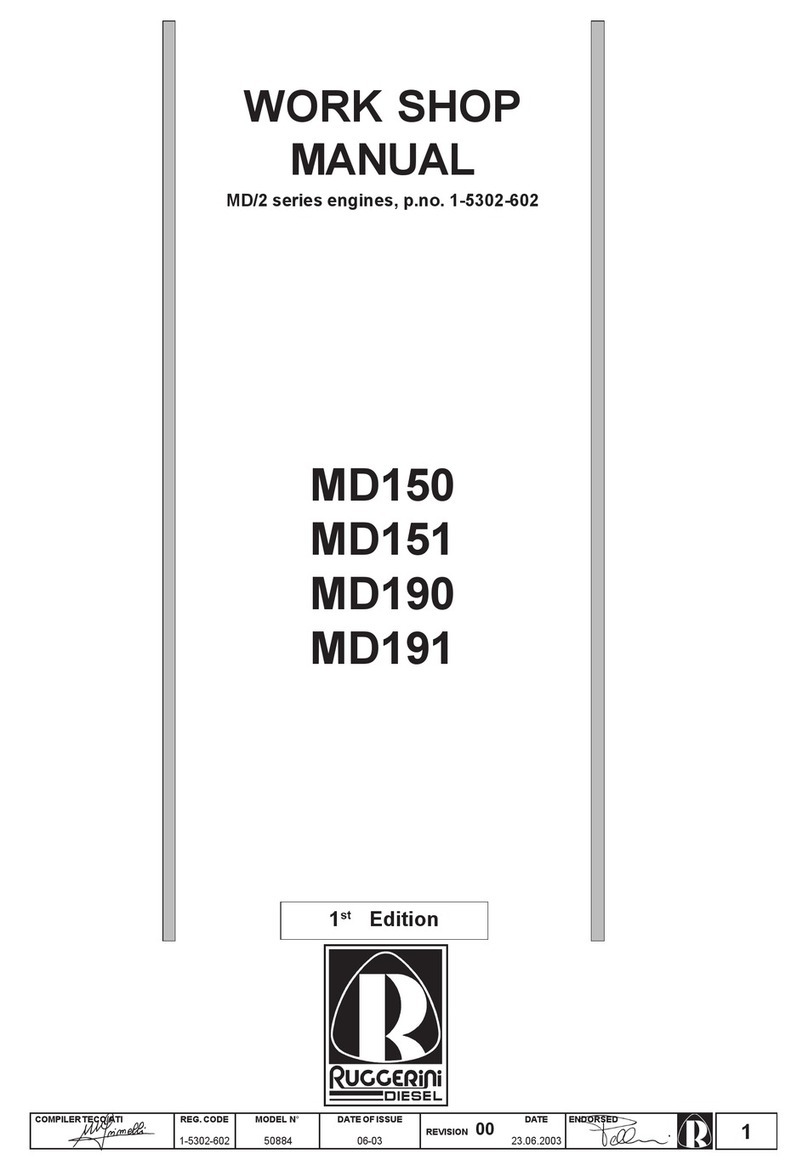 Ruggerini MD150 Instruction manual