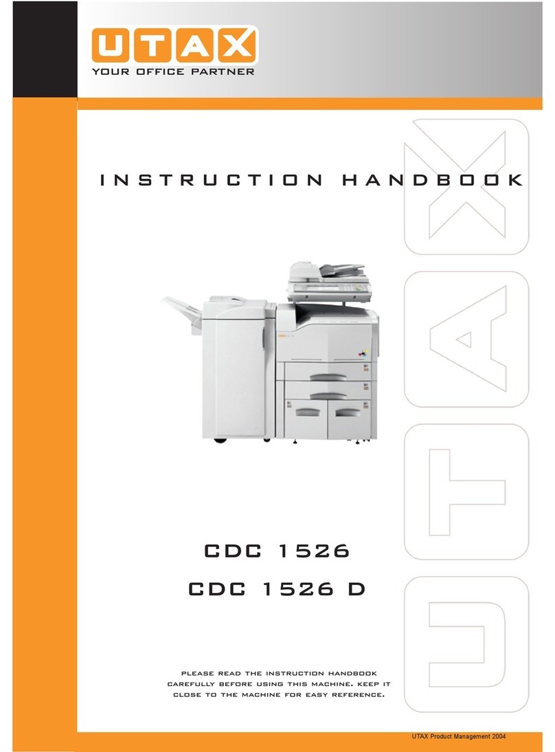 Utax CDC 1526 Instruction handbook
