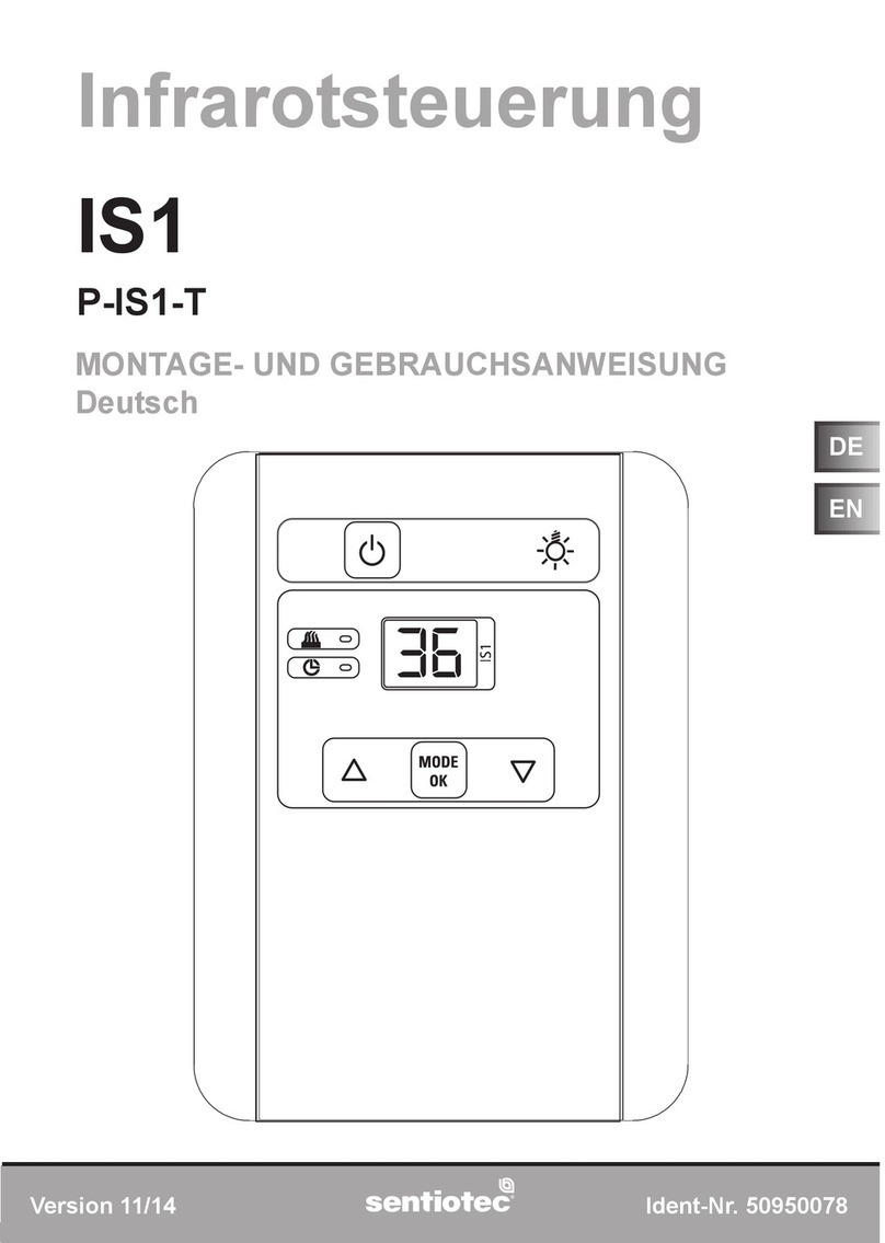 Sentiotec P-IS1-T Instructions for installation and use