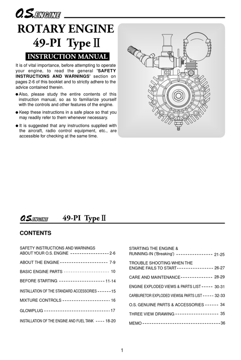 O.S. engine 49-PI II User manual