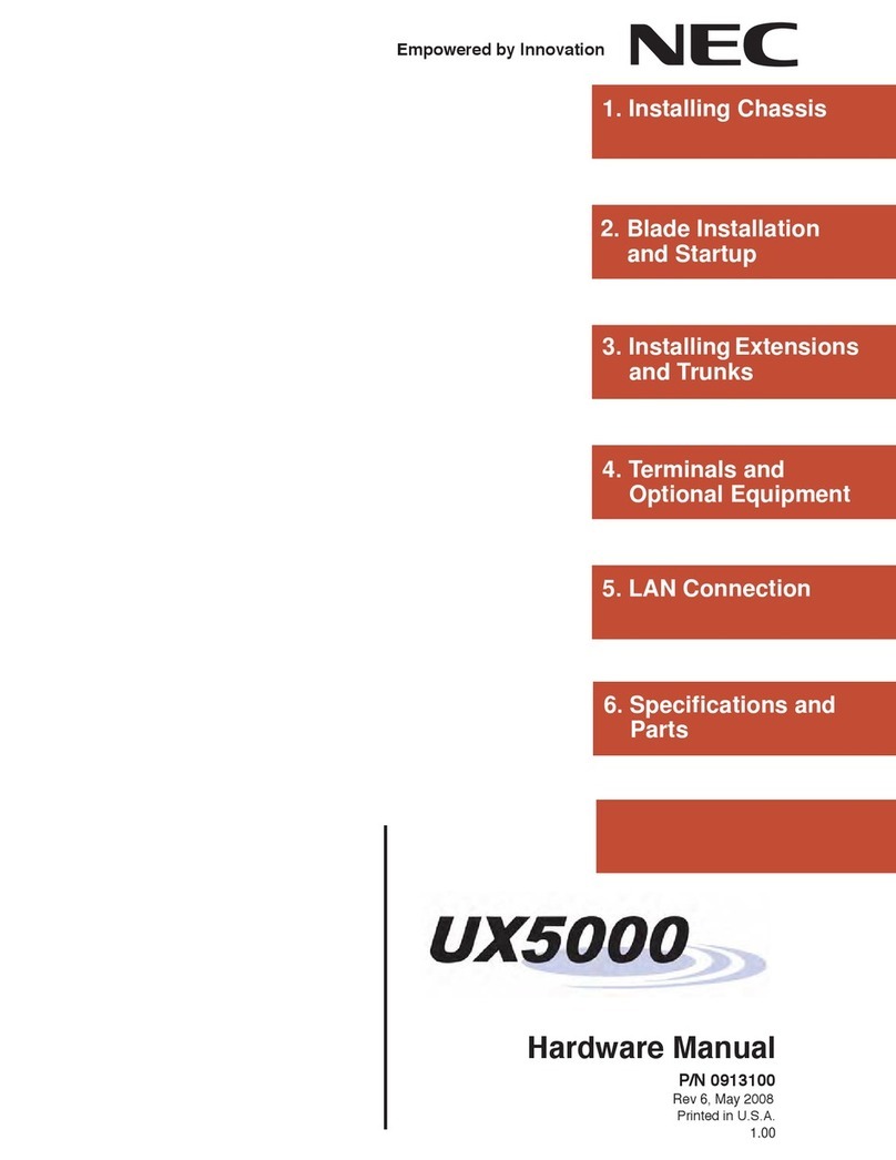NEC UX5000 User manual