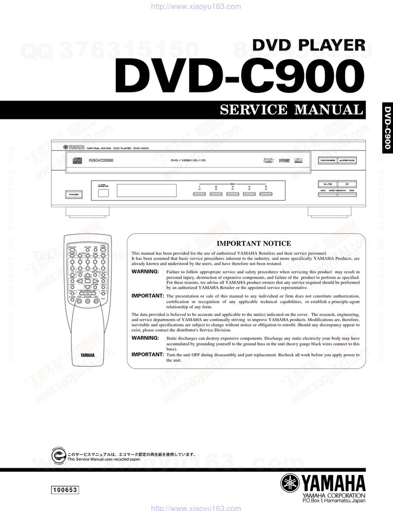 Yamaha DVD-C900 User manual