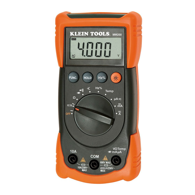 Klein Tools MM200 User manual