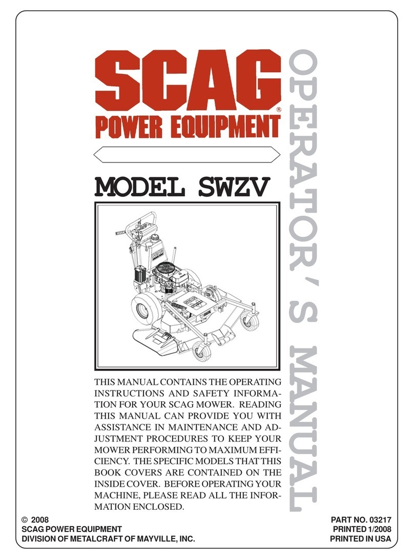 Scag Power Equipment SWZV36A-16KAI User manual