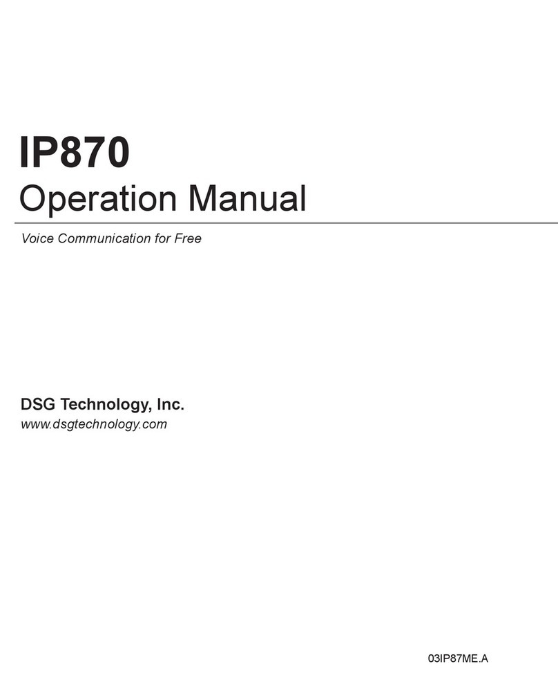 DSG IP870 Operation manual