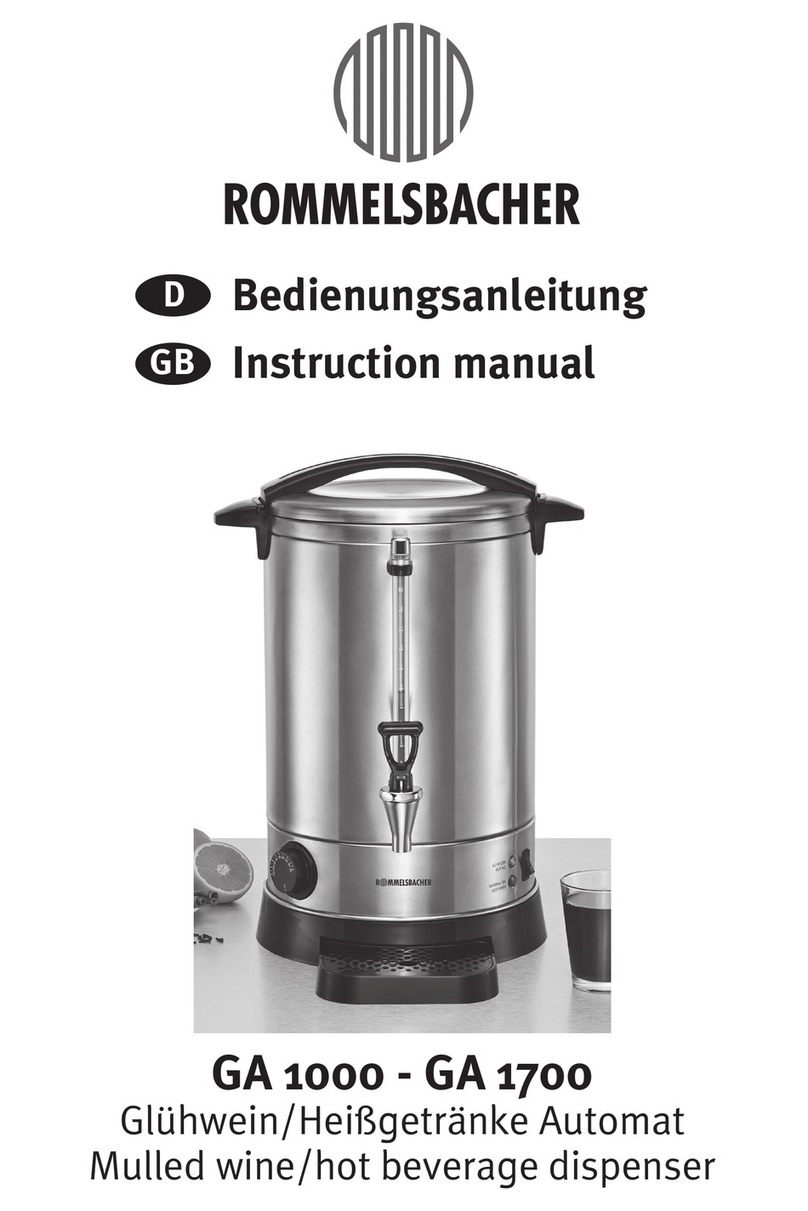 Rommelsbacher GA 1000 instruction manual