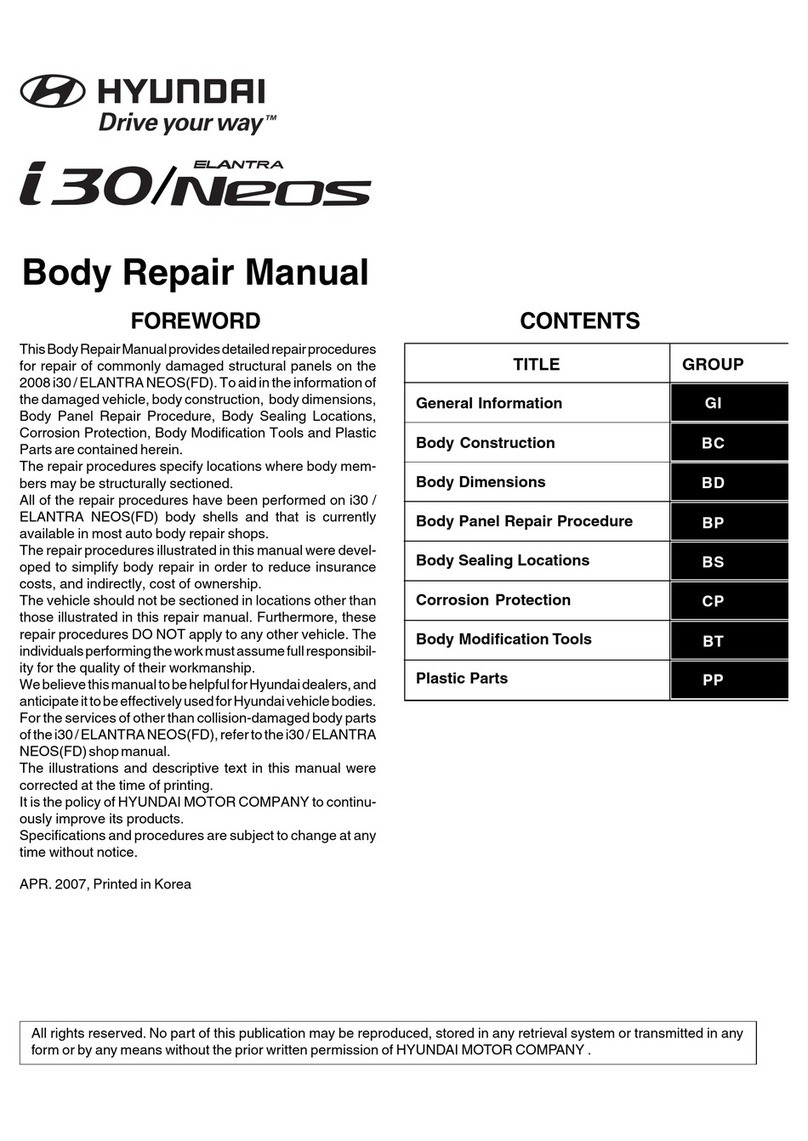 Hyundai 2008 Elantra Neos Body repair manual