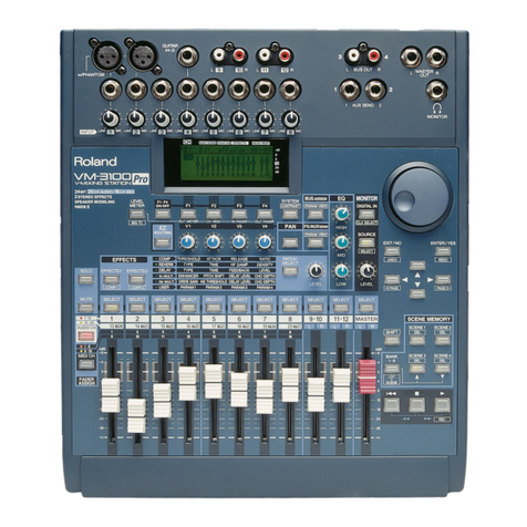 Roland V-mixing station VM-3100 Owner's manual Roland V-mixing station VM-3100 Owner's manual