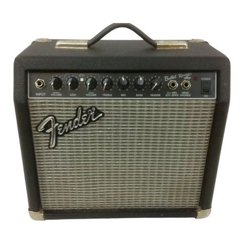 Fender BULLET Service manual