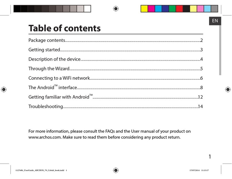 Archos 79 Cobalt User manual