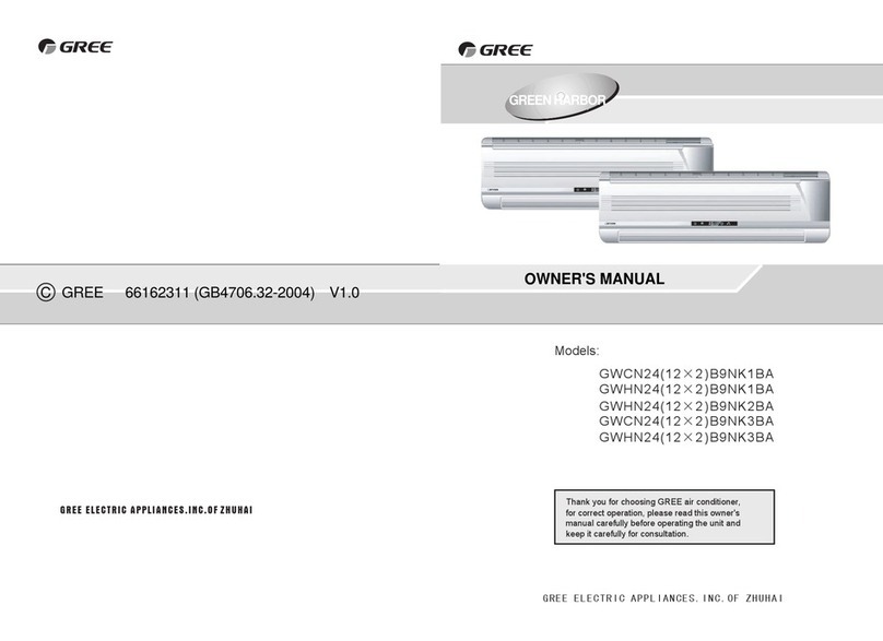 Gree GWCN24 B9NK1BA User manual