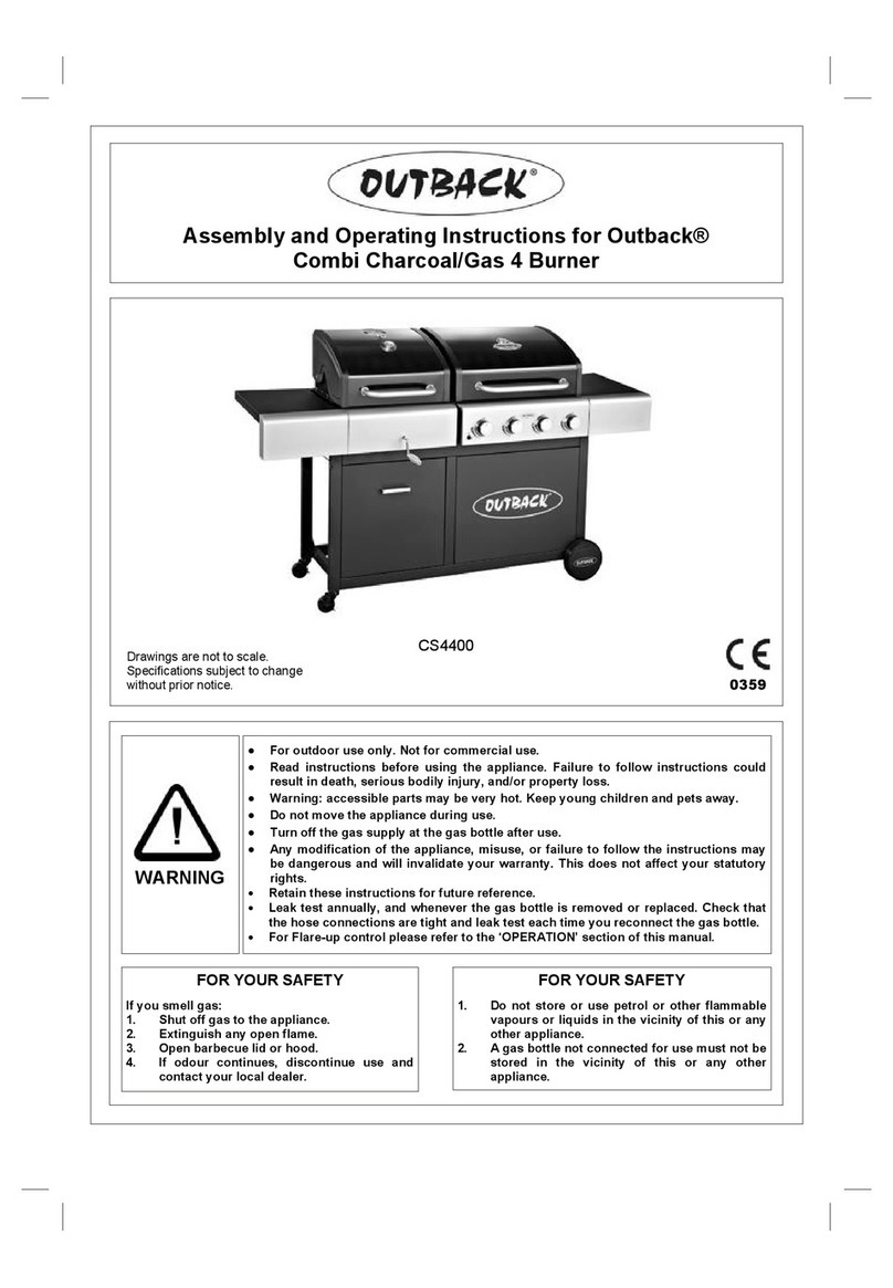 Outback CS4400 Assembly and operating instructions