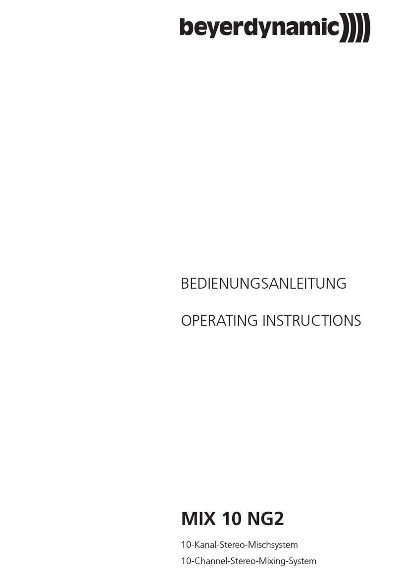 Beyerdynamic MIX 10 NG2 operating instructions