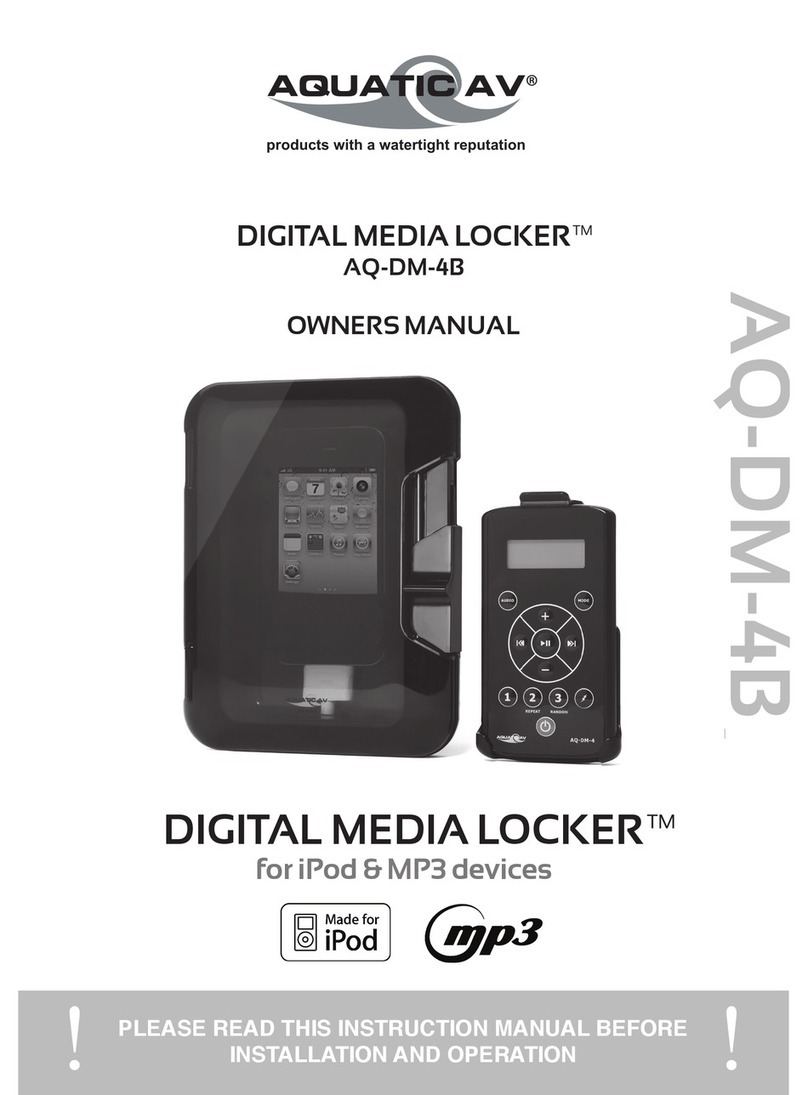Aquatic AQ-DM-4B owner's manual