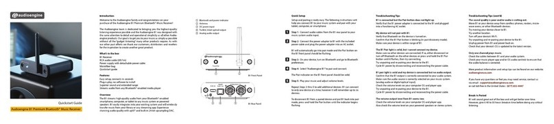 AudioEngine B1 Quick start manual