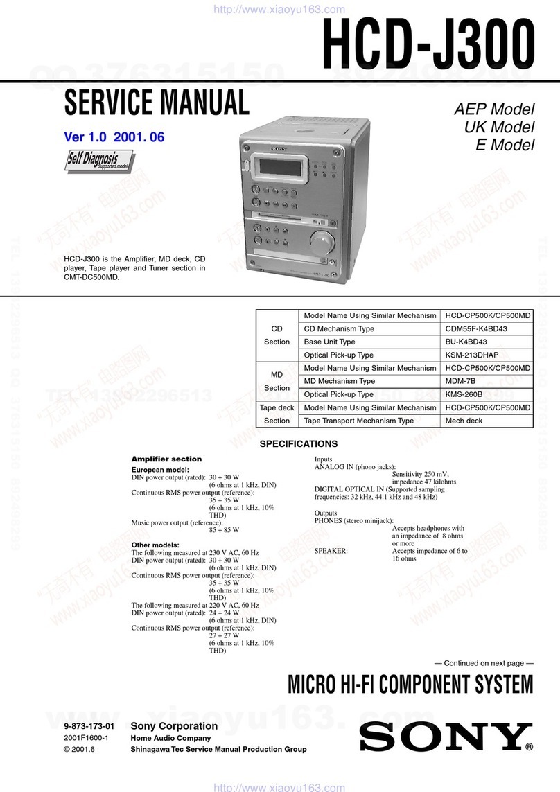 Sony HCD-J300 User manual