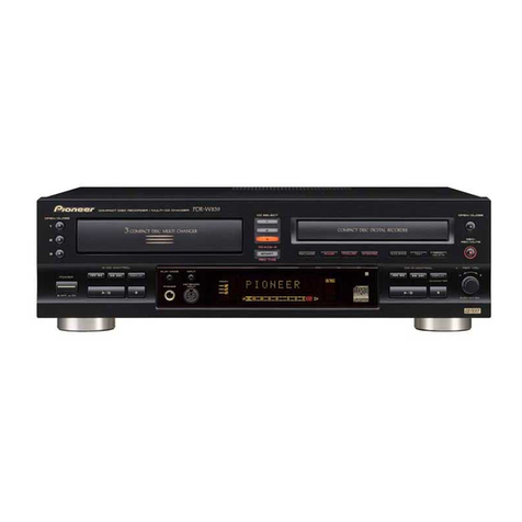 Pioneer PDR-W839 User manual Pioneer PDR-W839 User manual