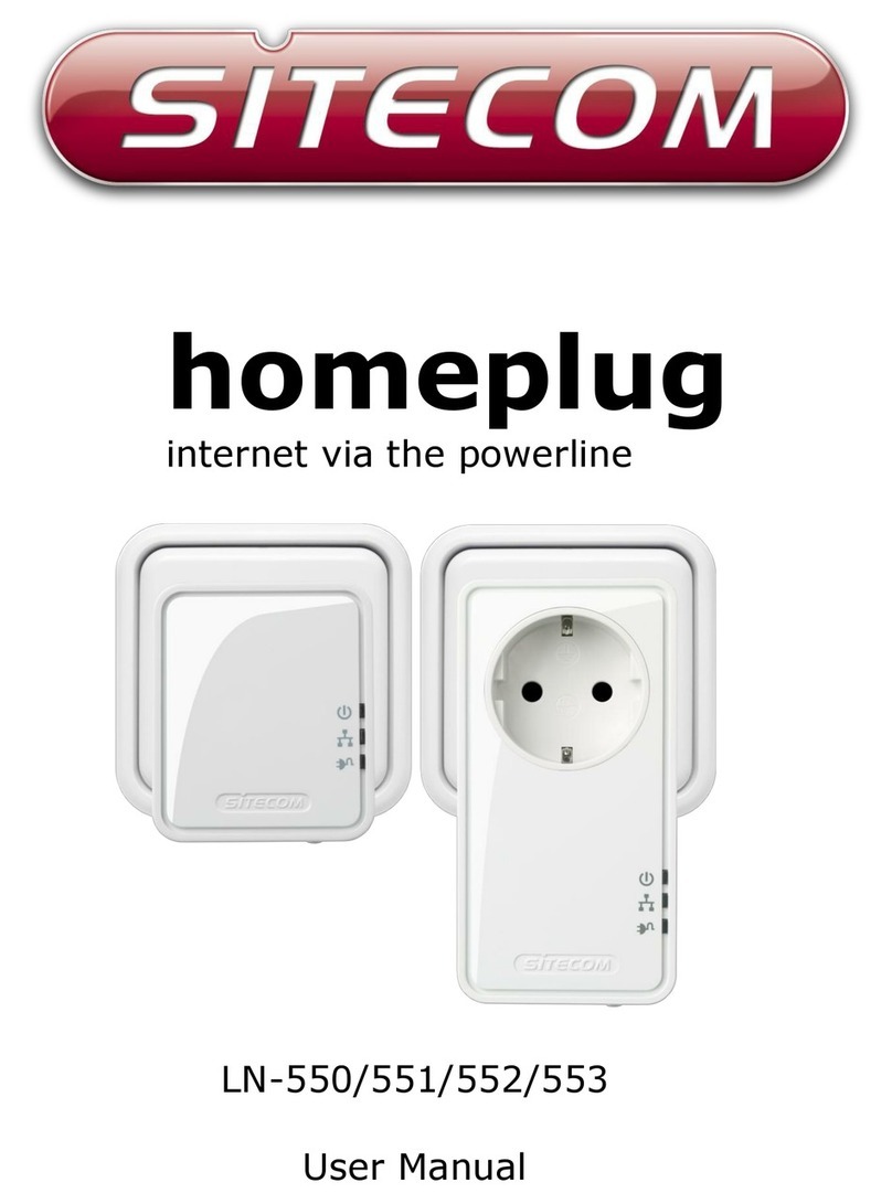 Sitecom homeplug LN-550 user manual