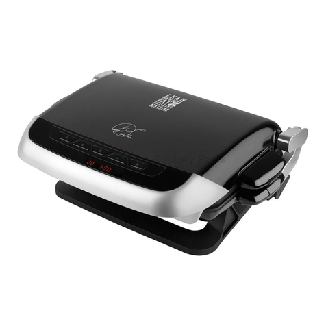 George Foreman Kitchen Bistro GRP6E Installation instructions