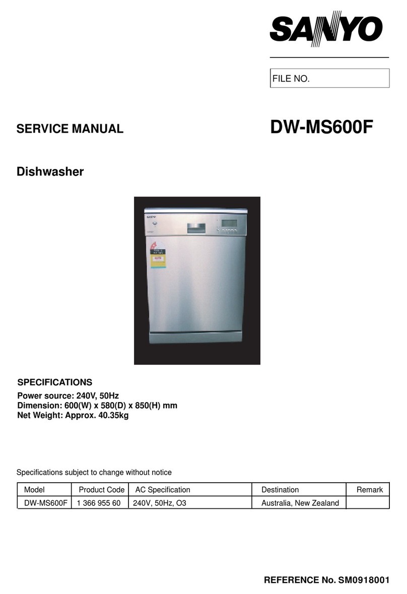 Sanyo DW-MS600F Service manual