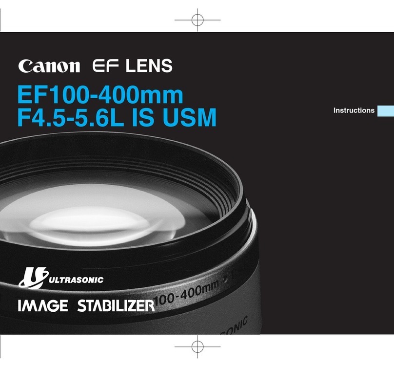 Canon EF100-400mm f/4.5-5.6L IS II USM instructions Canon EF100-400mm f/4.5-5.6L IS II USM instructions