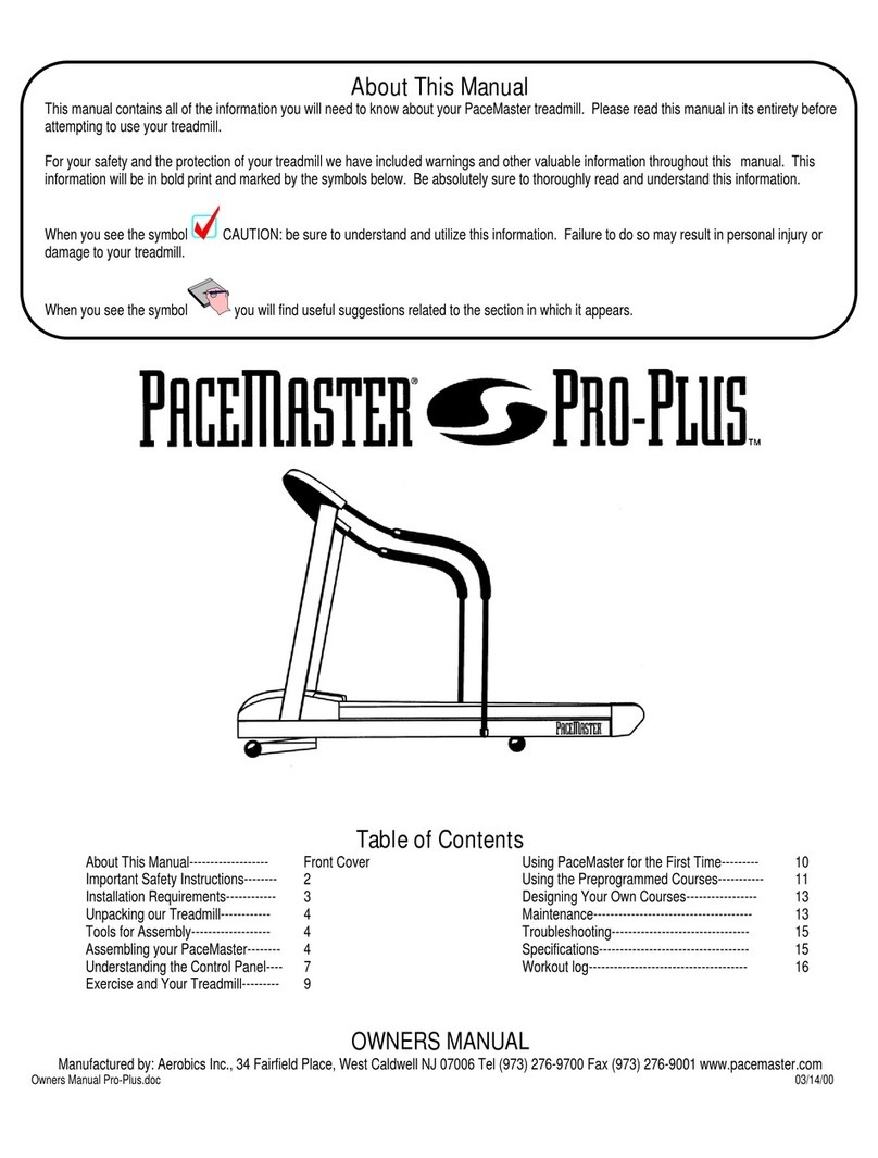 PaceMaster Pro-Plus owner's manual