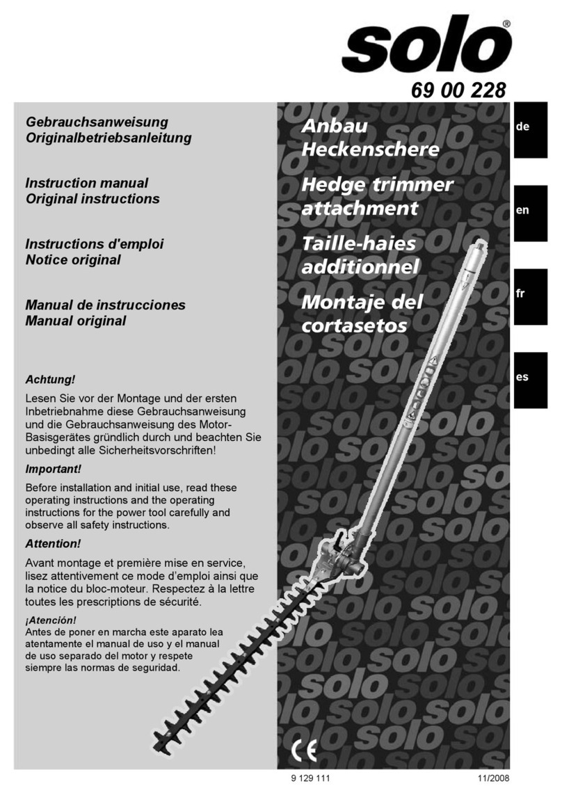Solo 69 00 228 instruction manual