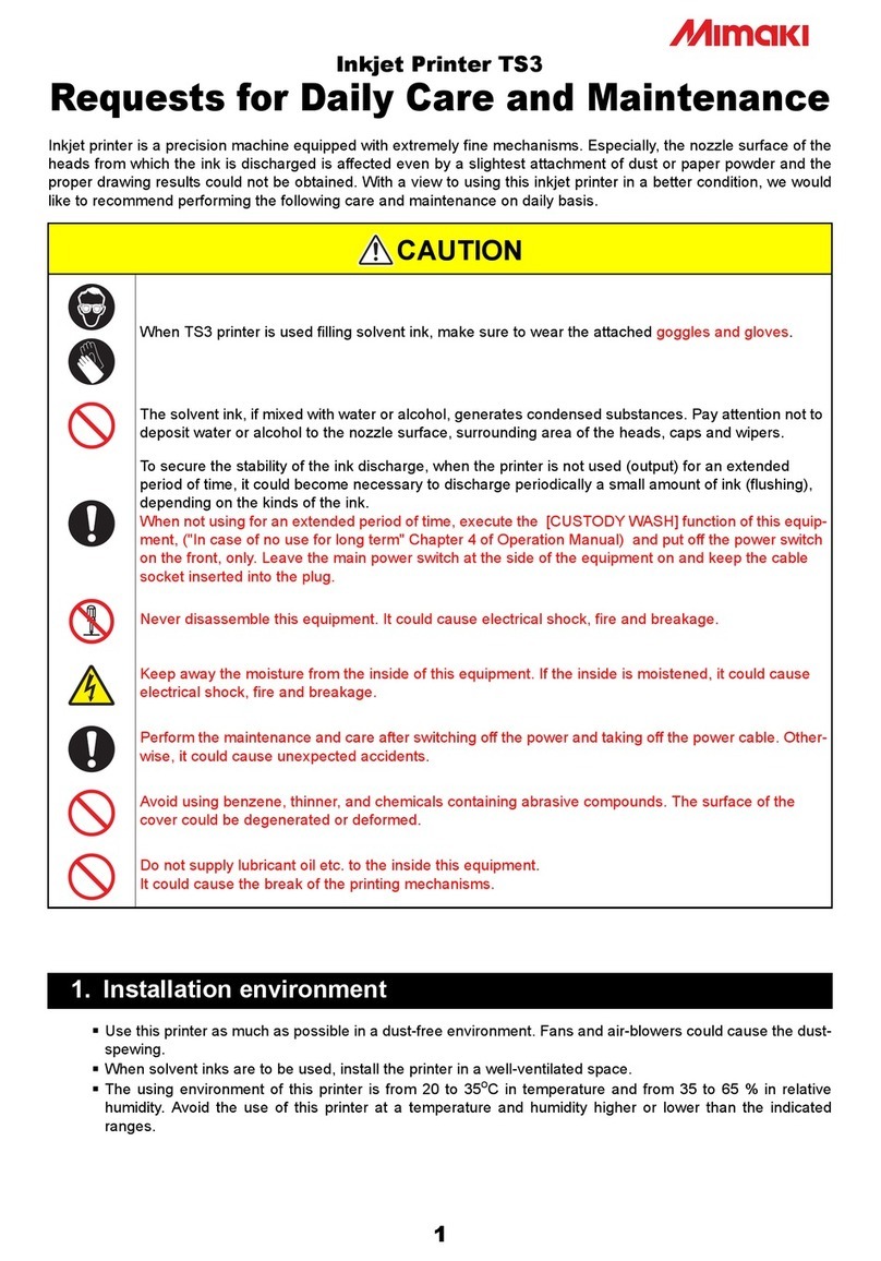 MIMAKI TS3 Maintenance manual