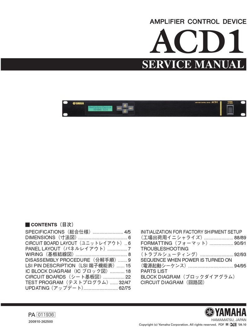 Yamaha ACD1 Service manual