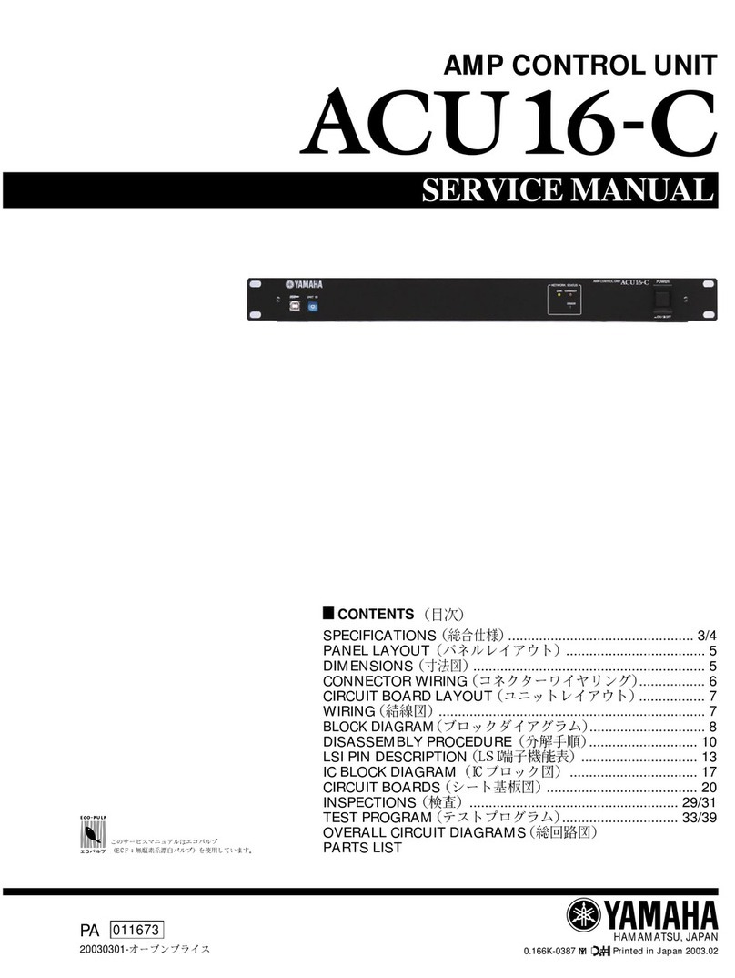 Yamaha ACU16-C Service manual