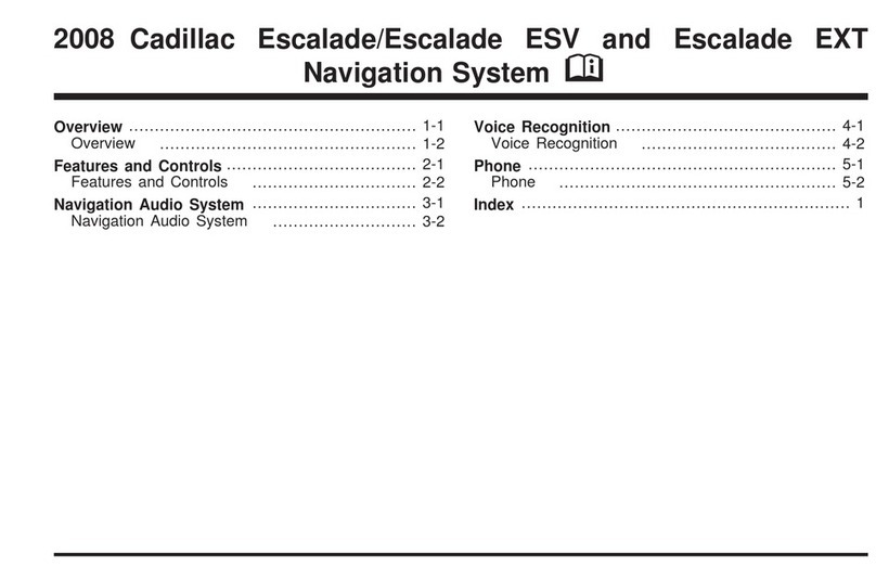 Cadillac 2008 Escalade User manual