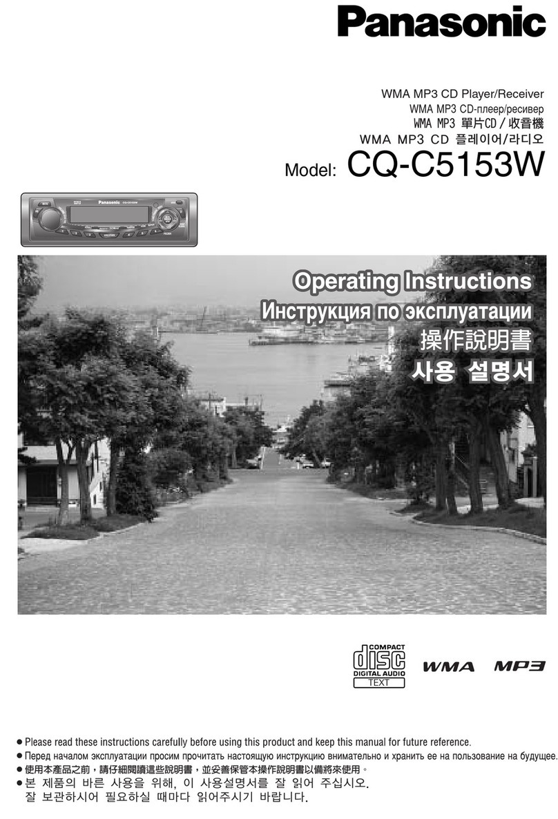 Panasonic CQ-C5153W operating instructions