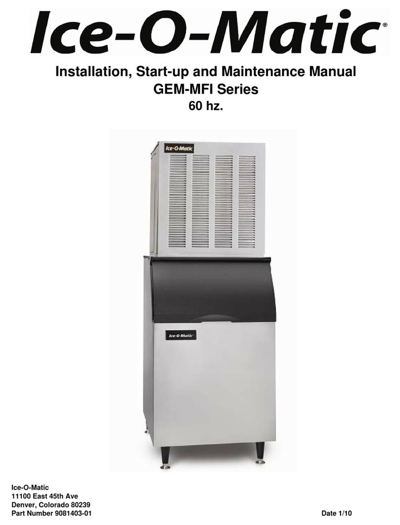 Ice-O-Matic GEM-MFI Series Installation and maintenance manual