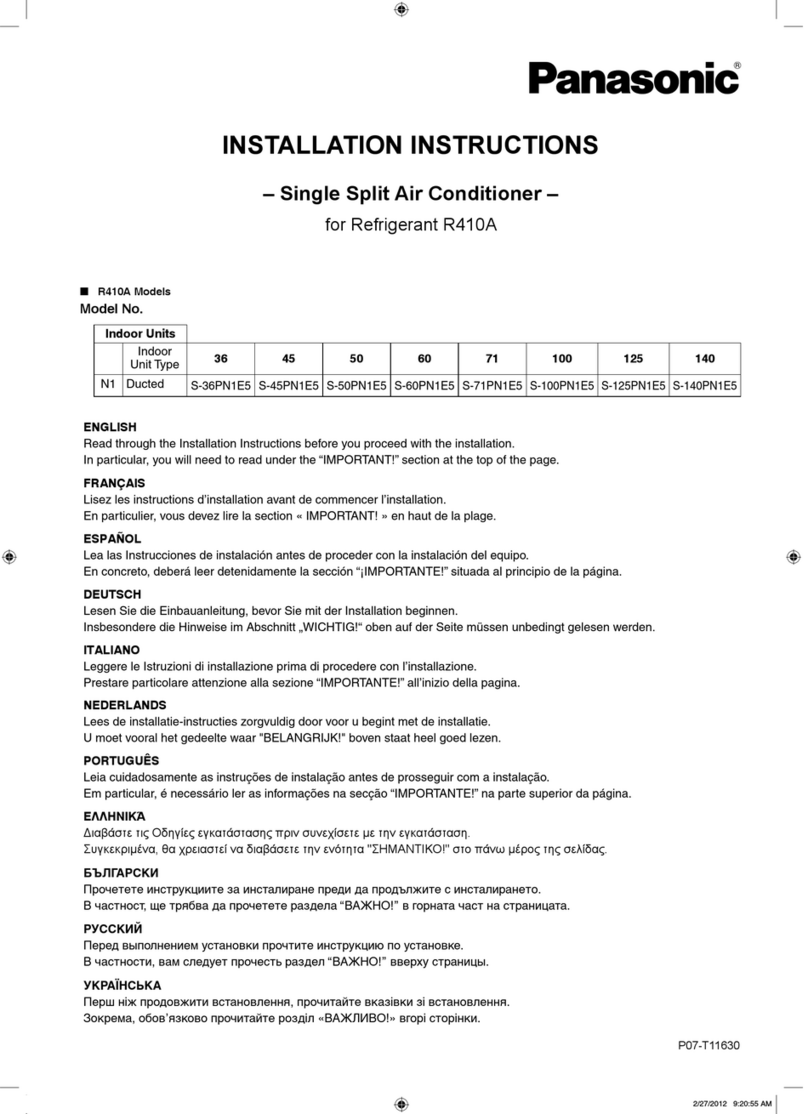 Panasonic S-36PN1E5 User manual