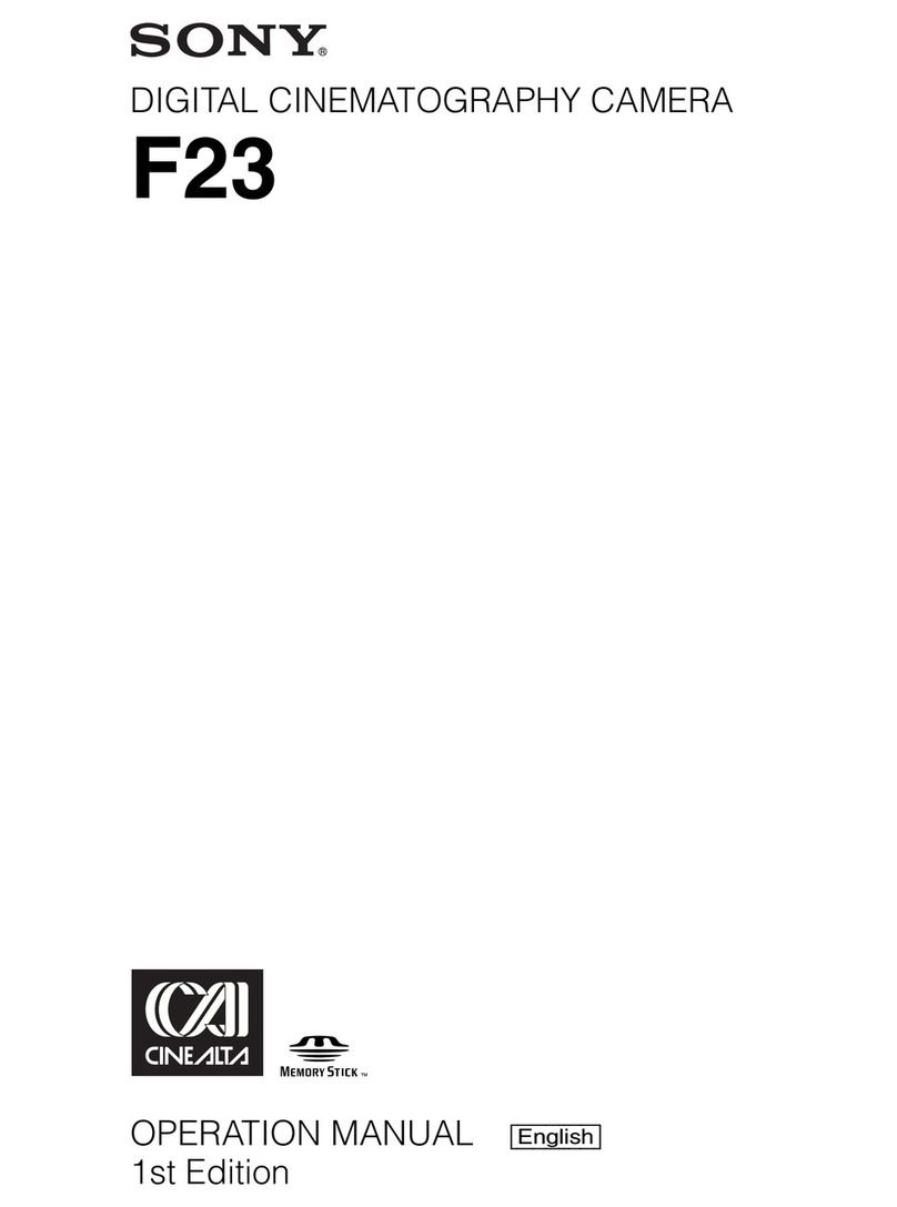Sony F23 Cine Alta User manual