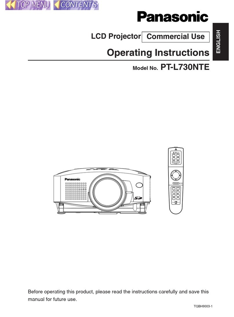Panasonic PT-L730NTE User manual
