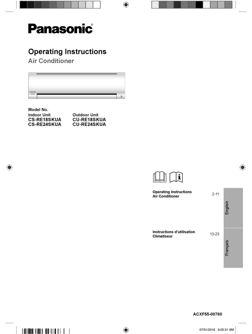Panasonic CS-RE18SKUA User manual