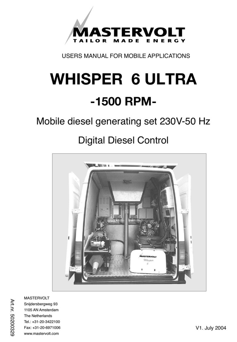 Mastervolt WHISPER 6 ULTRA User manual