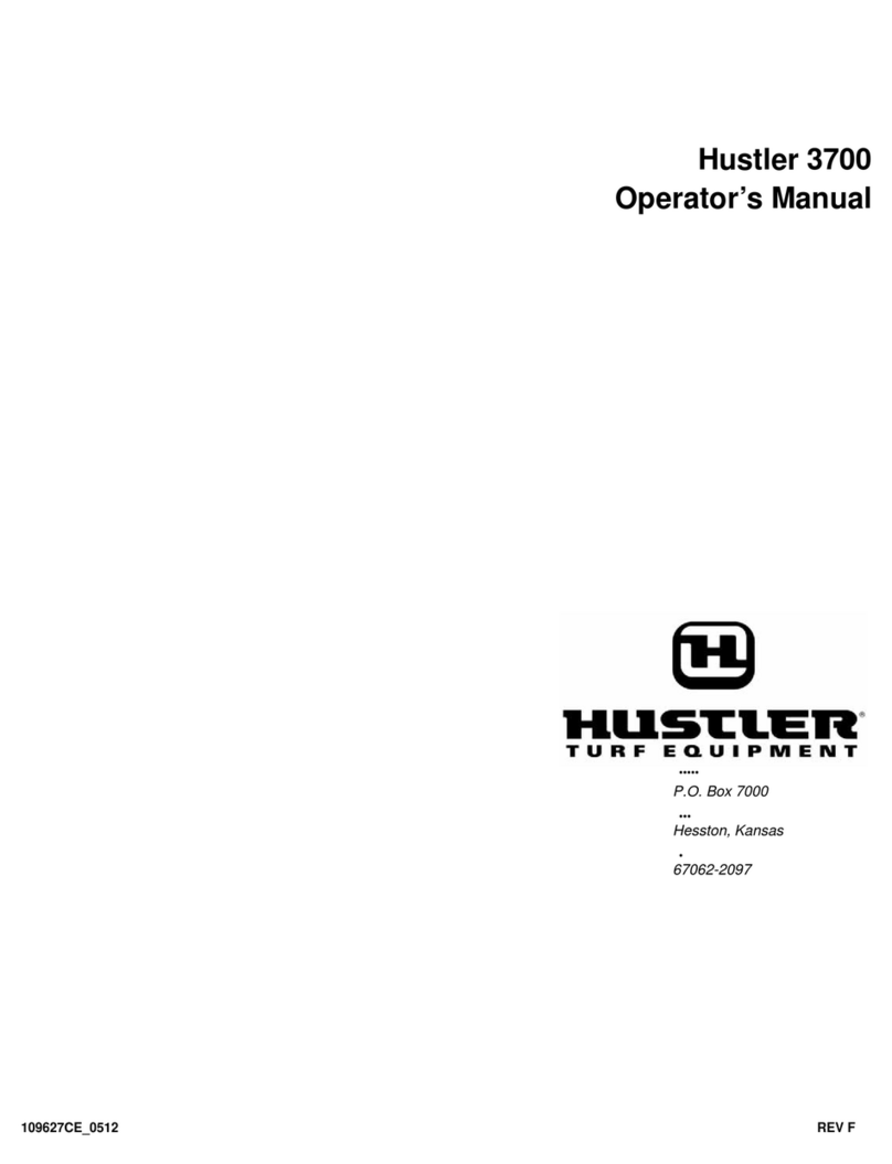 HUSTLER 3700 User manual