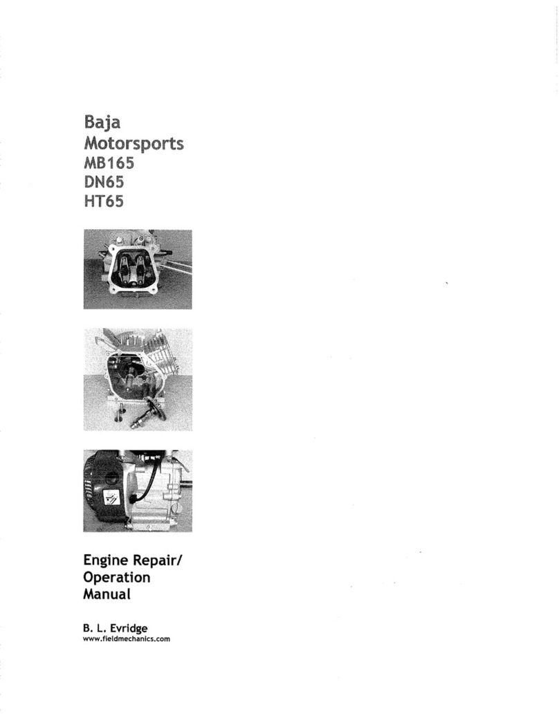 Baja motorsports DN65 Repair operation manual