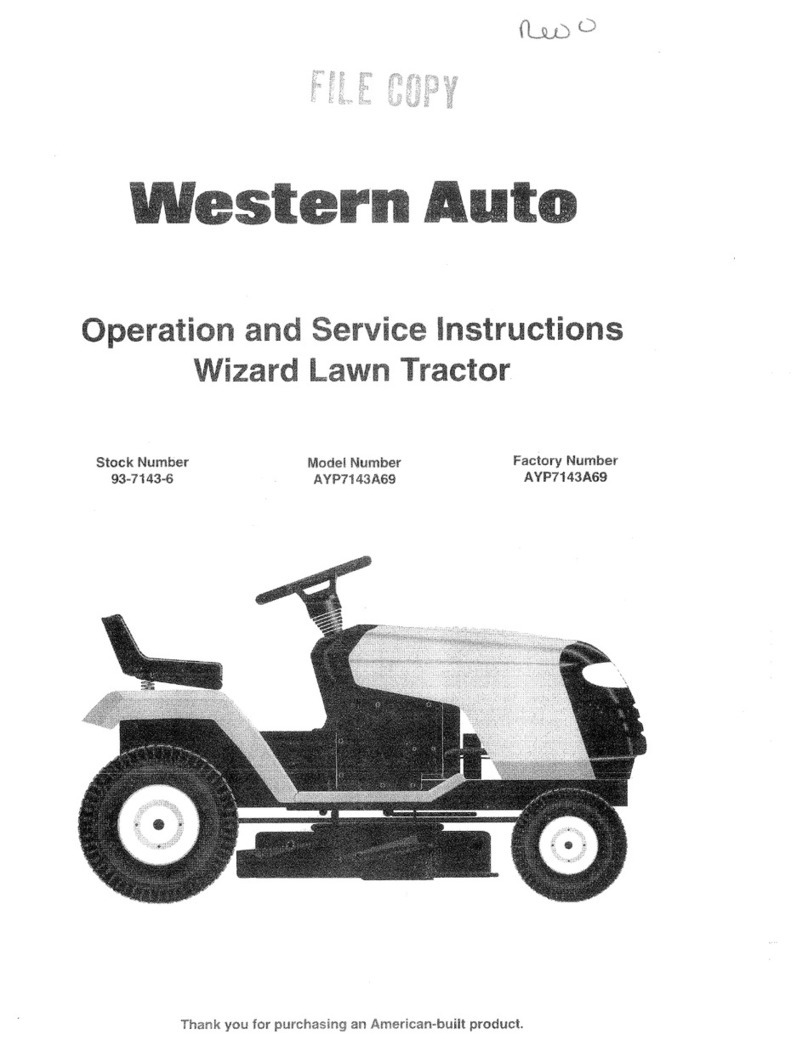 Western Auto AYP7143A69 Wizard Operation and service